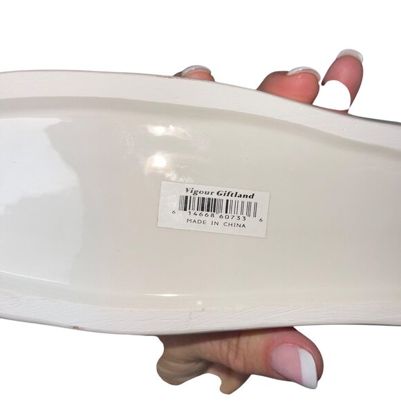 Vigour Giftland Poodle Dish Pink Hand Painted Ceramic Collectible - Picture 8 of 10